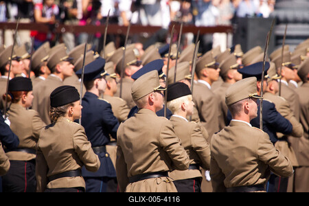 Augusztus 20-i ünnepségek Budapesten-stock-foto