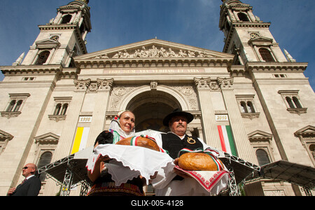 Augusztus 20-i ünnepségek Budapesten-stock-foto