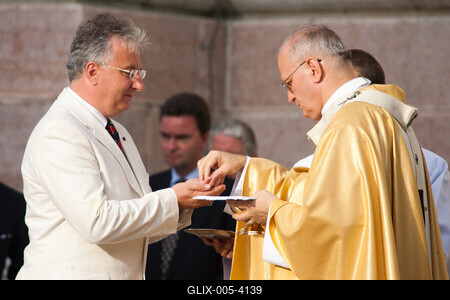 Augusztus 20-i ünnepségek Budapesten-stock-foto