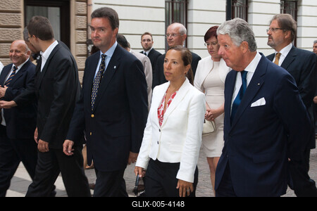 Augusztus 20-i ünnepségek Budapesten-stock-foto