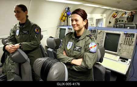 AWACS repülőgép teszteli az új légiirányító rendszert Kecskeméten-stock-foto