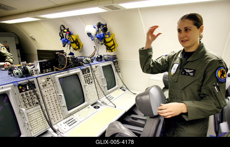 AWACS repülőgép teszteli az új légiirányító rendszert Kecskeméten-stock-foto