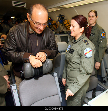 AWACS repülőgép teszteli az új légiirányító rendszert Kecskeméten-stock-foto