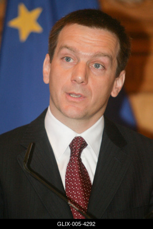 Sajtótájékoztató a miniszterelnök jelölt személyéről-stock-foto