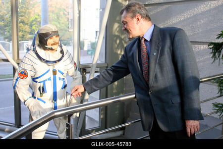 Ötven éves az űrkorszak - kiállítás a Közlekedési Múzeumban-stock-foto