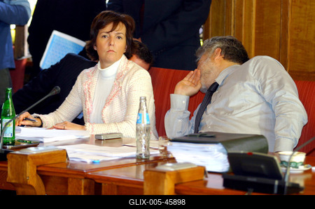 László Boglár és Horn Gábor-stock-foto