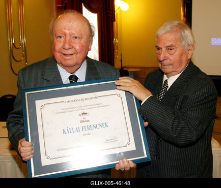 Kállai Ferenc kapta a Maecenas-díjat-stock-foto