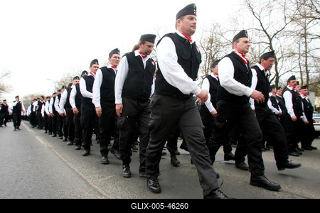 Új tagokkal bővült a Magyar Gárda-stock-foto