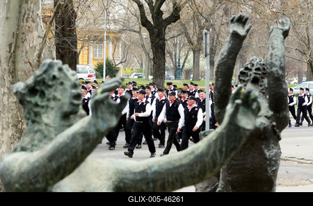 Új tagokkal bővült a Magyar Gárda-stock-foto