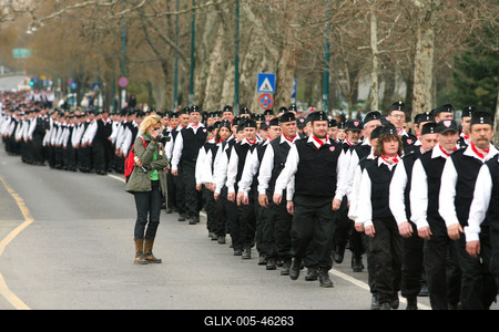 Új tagokkal bővült a Magyar Gárda-stock-foto