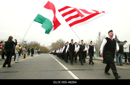 Új tagokkal bővült a Magyar Gárda-stock-foto