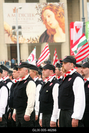 Új tagokkal bővült a Magyar Gárda-stock-foto