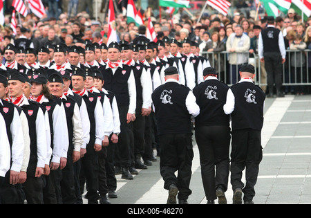 Új tagokkal bővült a Magyar Gárda-stock-foto