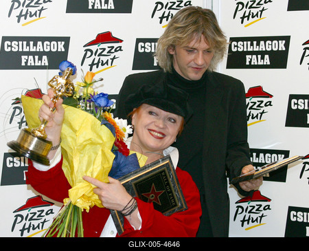 Csákányi Eszter és Alföldi Róbert-stock-foto