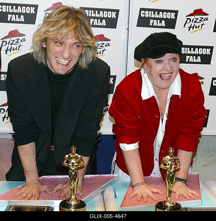 Csákányi Eszter és Alföldi Róbert-stock-foto