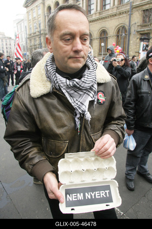 Március 15. - Ünnepségek és rendzavarás a Nemzeti Ünnepen-stock-foto