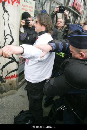 Március 15. - Ünnepségek és rendzavarás a Nemzeti Ünnepen-stock-foto