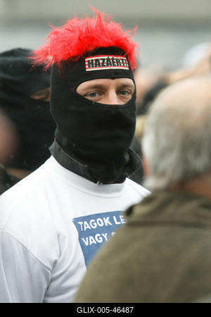 Március 15. - Ünnepségek és rendzavarás a Nemzeti Ünnepen-stock-foto