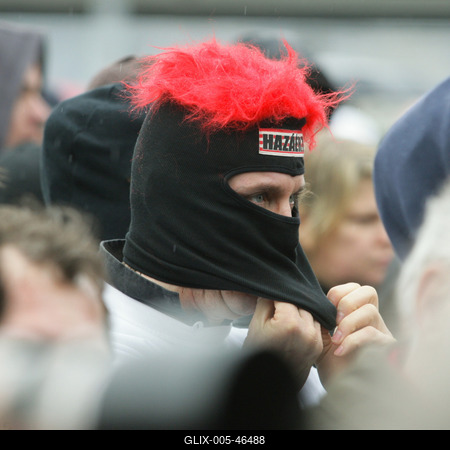 Március 15. - Ünnepségek és rendzavarás a Nemzeti Ünnepen-stock-foto