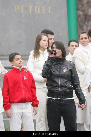 Március 15. - Ünnepségek és rendzavarás a Nemzeti Ünnepen-stock-foto