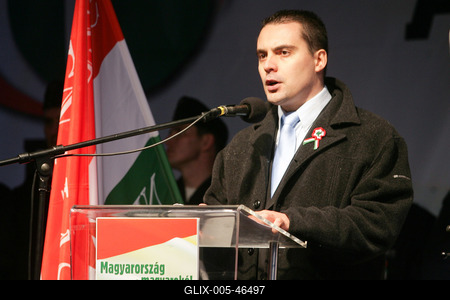 Március 15. - Ünnepségek és rendzavarás a Nemzeti Ünnepen-stock-foto