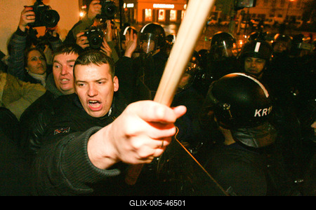 Március 15. - Ünnepségek és rendzavarás a Nemzeti Ünnepen-stock-foto