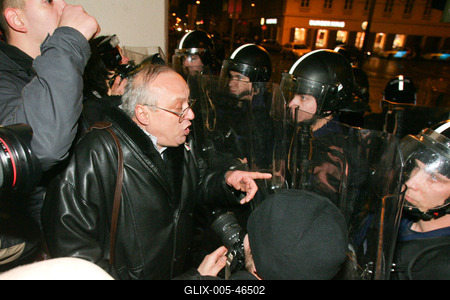 Március 15. - Ünnepségek és rendzavarás a Nemzeti Ünnepen-stock-foto