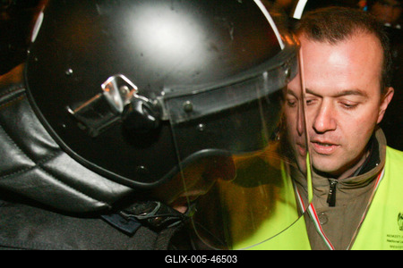 Március 15. - Ünnepségek és rendzavarás a Nemzeti Ünnepen-stock-foto