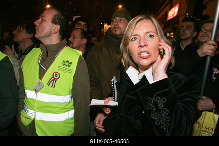 Március 15. - Ünnepségek és rendzavarás a Nemzeti Ünnepen-stock-foto