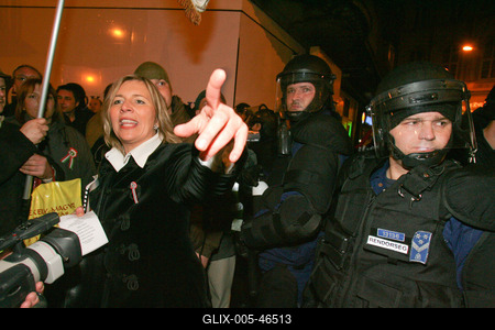 Március 15. - Ünnepségek és rendzavarás a Nemzeti Ünnepen-stock-foto