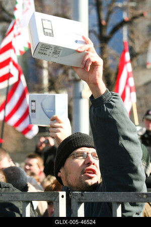 Az MSZP március 15.-ei rendezvénye a Pilvaxnál-stock-foto
