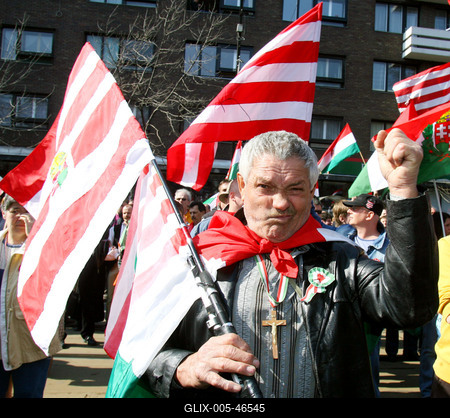 Ünnepi megemlékezés a Nemzeti Múzeumnál-stock-foto