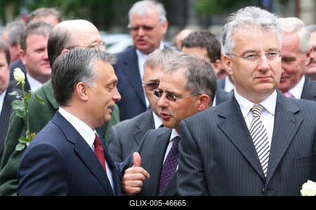 Megemlékezés a Batthyány örökmécsesnél-stock-foto