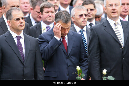 Megemlékezés a Batthyány örökmécsesnél-stock-foto