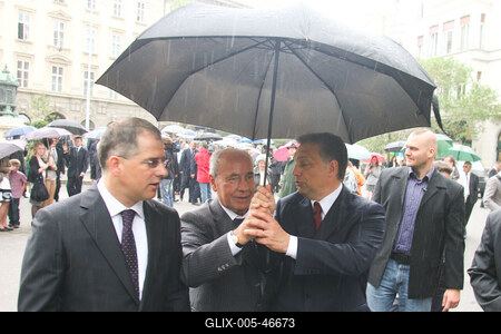 Megemlékezés a Batthyány örökmécsesnél-stock-foto