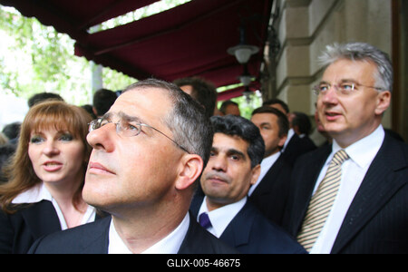 Megemlékezés a Batthyány örökmécsesnél-stock-foto