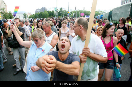 Meleg Méltóság Menete-stock-foto