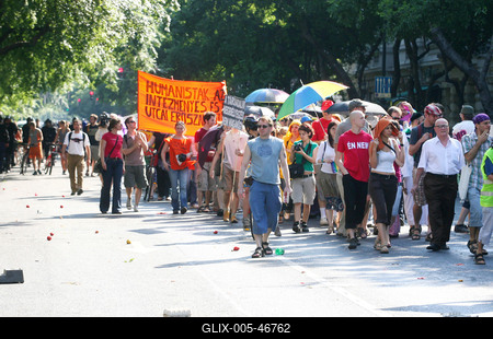 Meleg Méltóság Menete-stock-foto