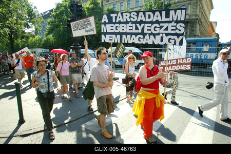 Meleg Méltóság Menete-stock-foto