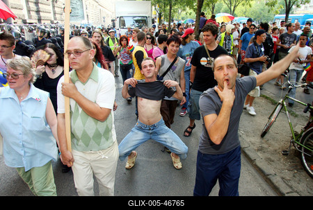 Meleg Méltóság Menete-stock-foto