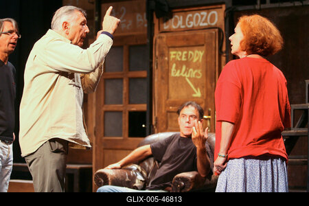 Jirí Menzel az Új Színházban próbál-stock-foto