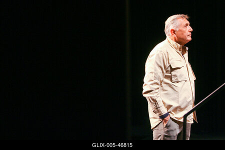 Jirí Menzel az Új Színházban próbál-stock-foto