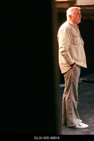 Jirí Menzel az Új Színházban próbál-stock-foto
