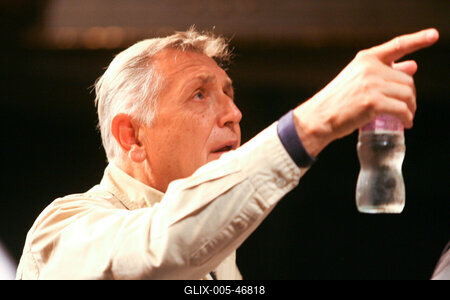 Jirí Menzel az Új Színházban próbál-stock-foto