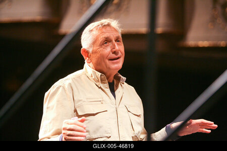 Jirí Menzel az Új Színházban próbál-stock-foto