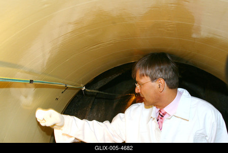 Demszky a csőben-stock-foto