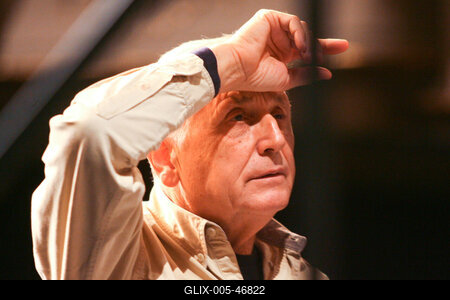 Jirí Menzel az Új Színházban próbál-stock-foto