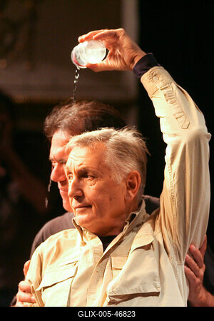 Jirí Menzel az Új Színházban próbál-stock-foto