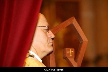 Szentmise a Szent István bazilikában-stock-foto