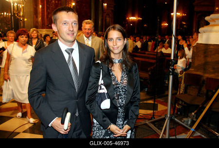 Szentmise a Szent István bazilikában-stock-foto